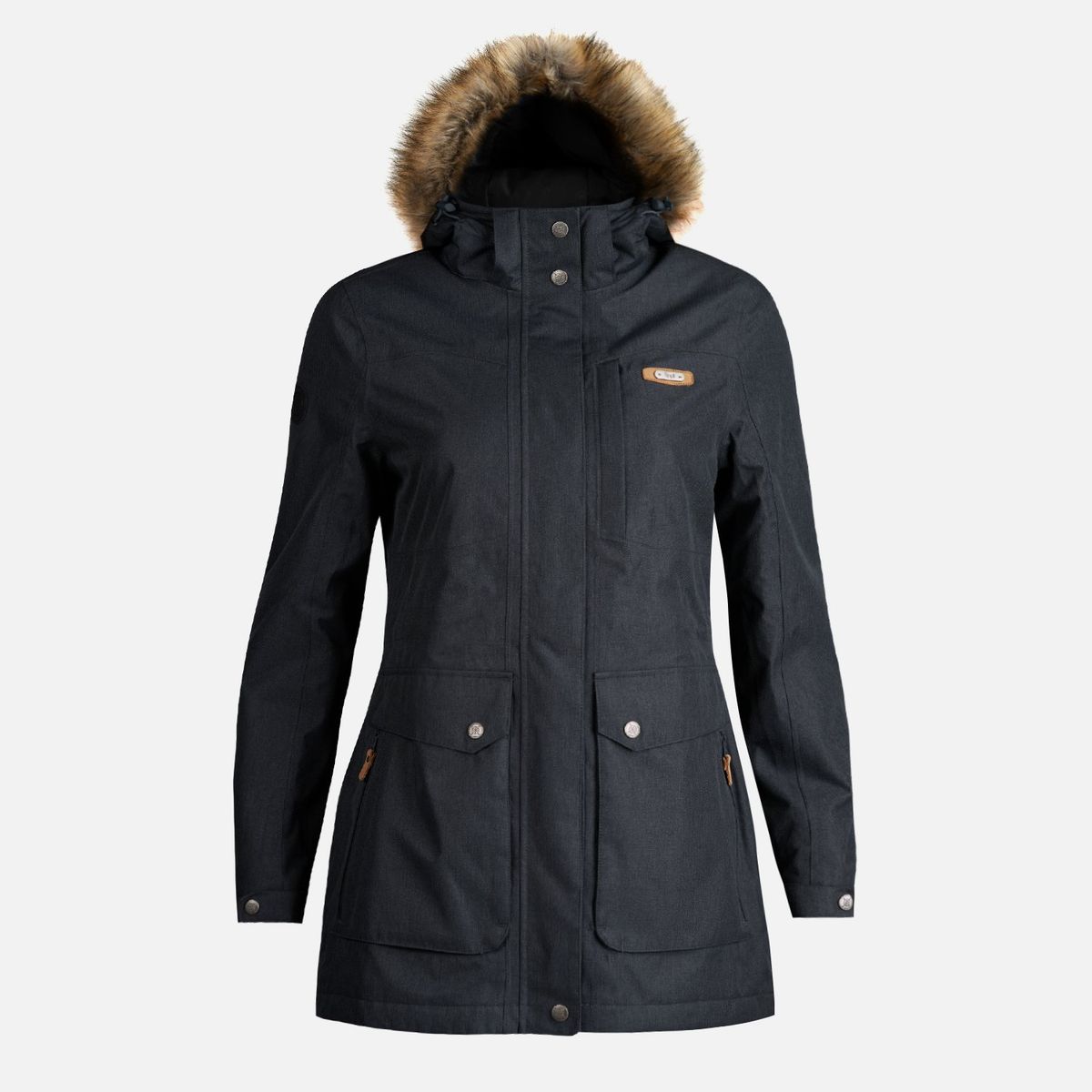 LIPPI - Chaqueta Mujer Roble B-Dry Hoody Jacket Negro Lippi