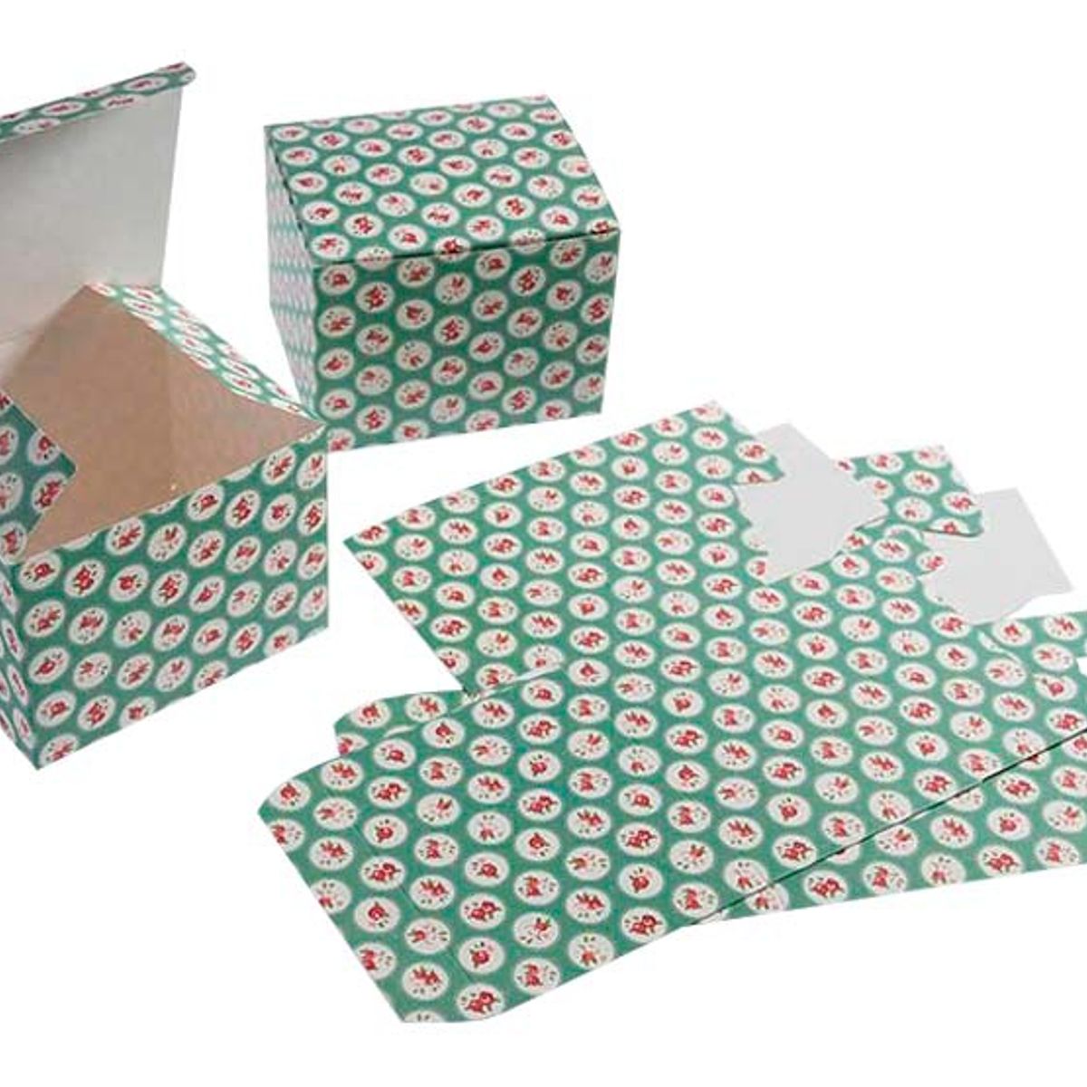 HERRERA MAISON - Combo X3 Set 4 Cajas Gift Box Celeste Cuadrada