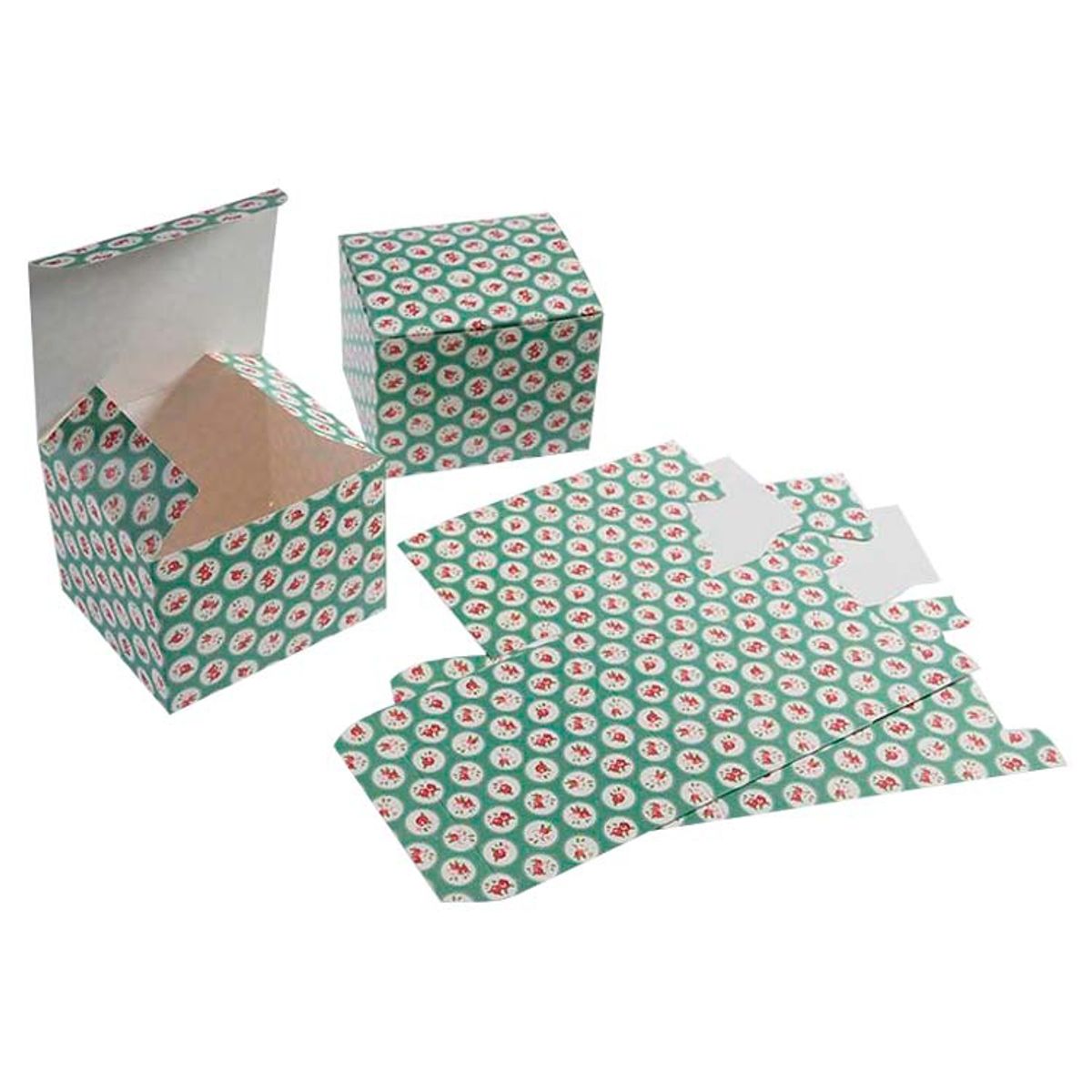 HERRERA MAISON - Combo X3 Set 4 Cajas Gift Box Celeste Cuadrada