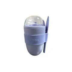 KEEP - Vaso Yogurt Cereal 330ml Con Cuchara Azul