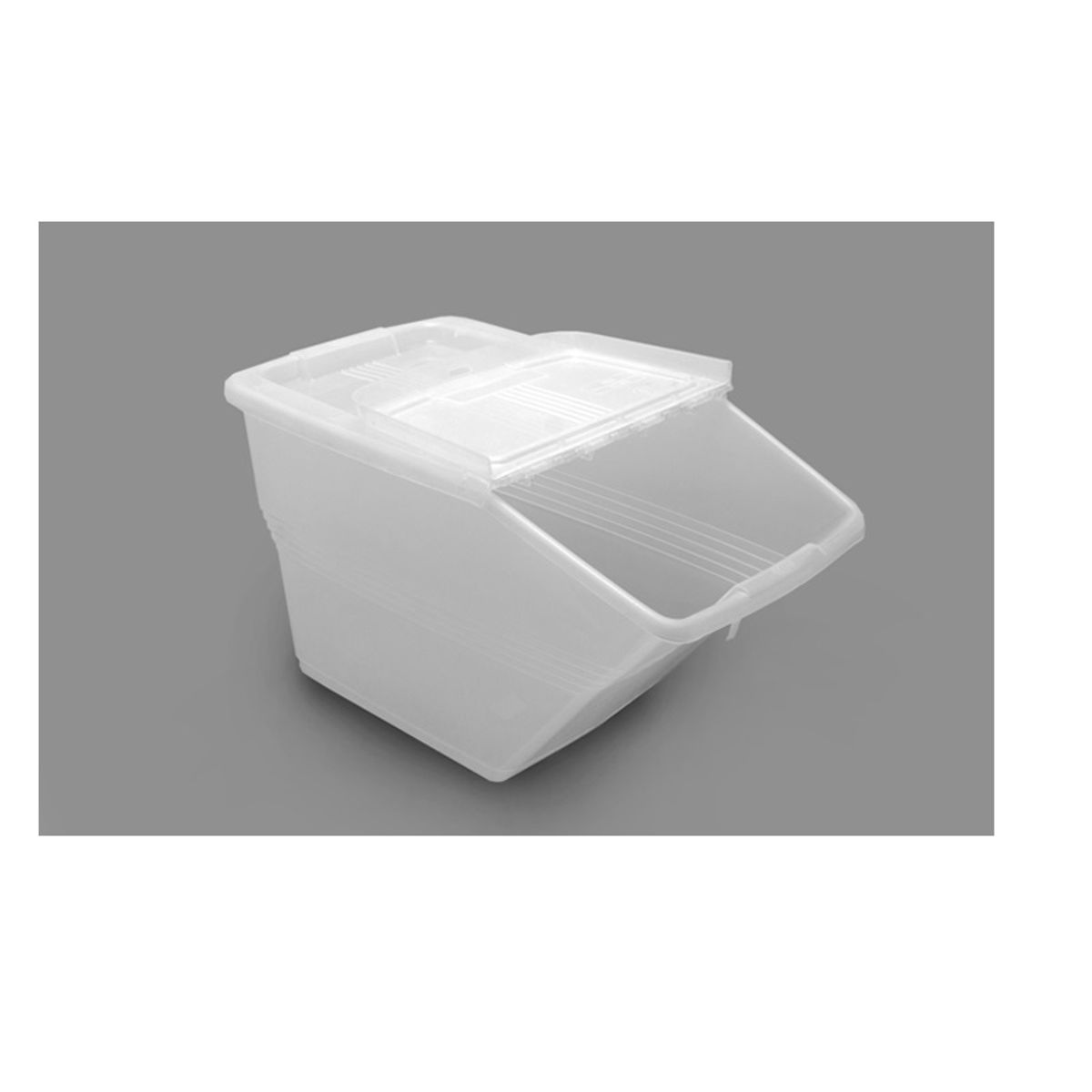 GENERICO - Caja Organizadora Plastica Apilable 24 Lts Transparente