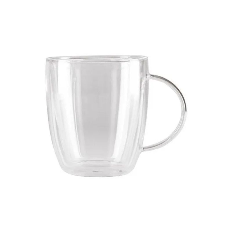 GLASSO - Tazon Vidrio Doble Pared 470 ml Cocina Glasso