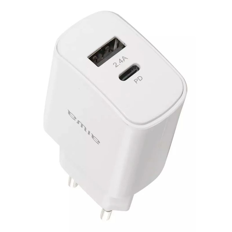 AIWA - Cargador Rápido 2 Puertos Usb + Tipo C 27w Aiwa Awp-22ac27 C