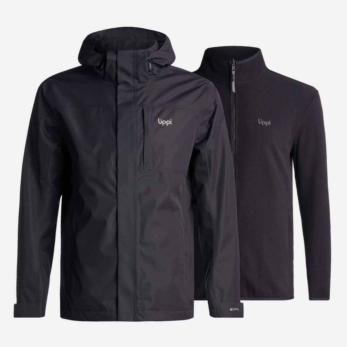 LIPPI - Chaqueta Hombre Tres Cruces Fusion-3 Hoody Jacket Negro Lippi