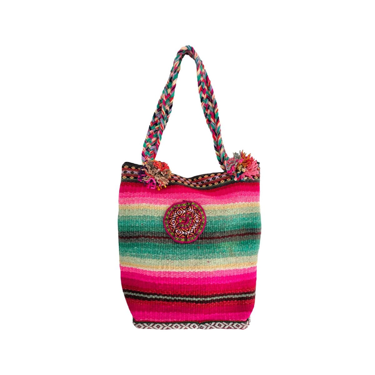 ARTESANIAS CHILENAS - Cartera Bolso Aguayo Puyo Artesanal Tejido