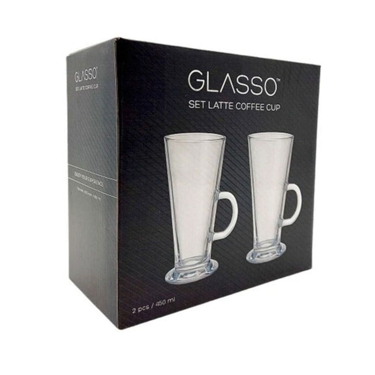 GLASSO - Set 2 Tazas Latte Cup Cocina Glasso