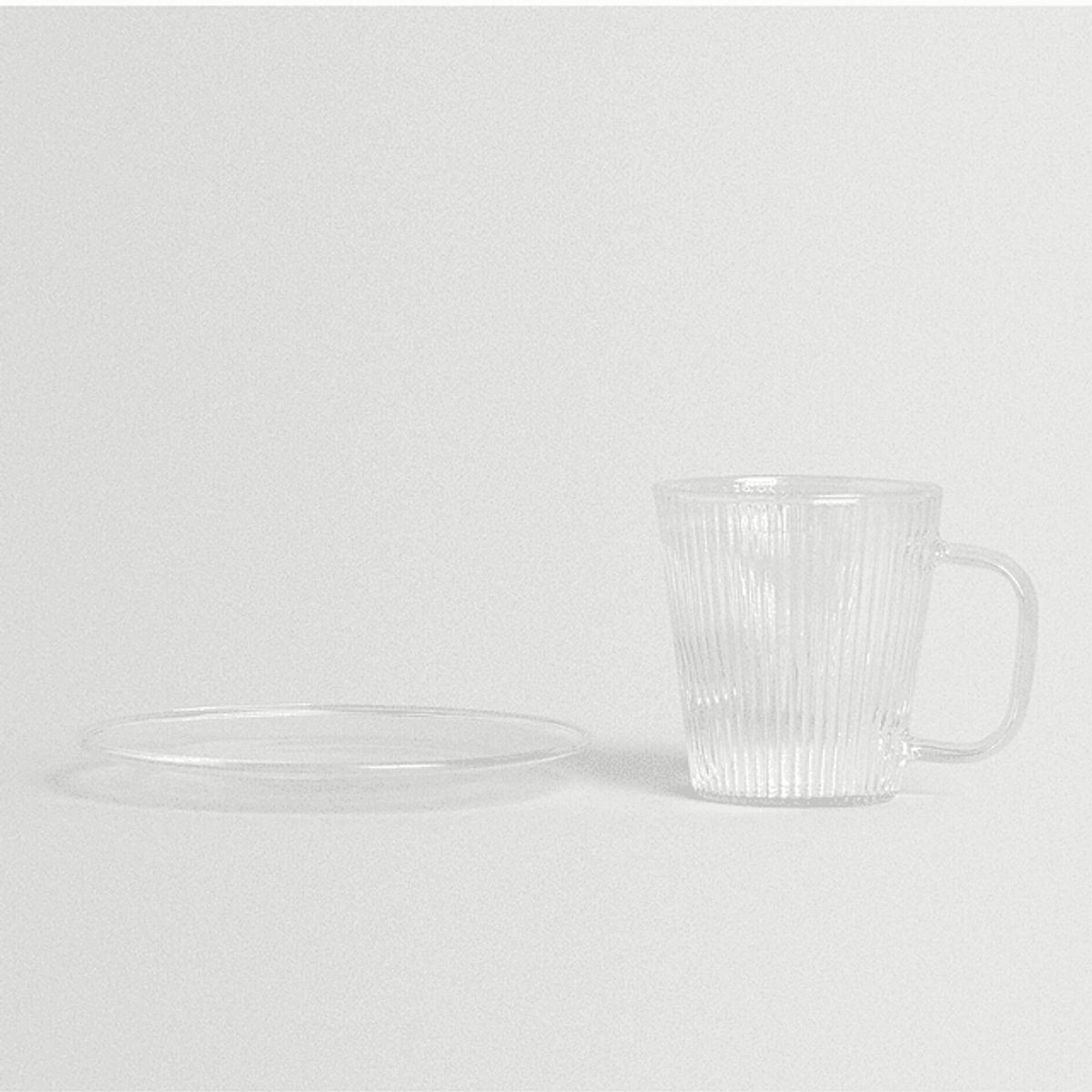 GLASSO - Set 4 Tazas con Platillo 110mL Espresso Glasso