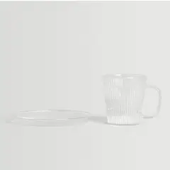 GLASSO - Set 4 Tazas con Platillo 110 ml Espresso