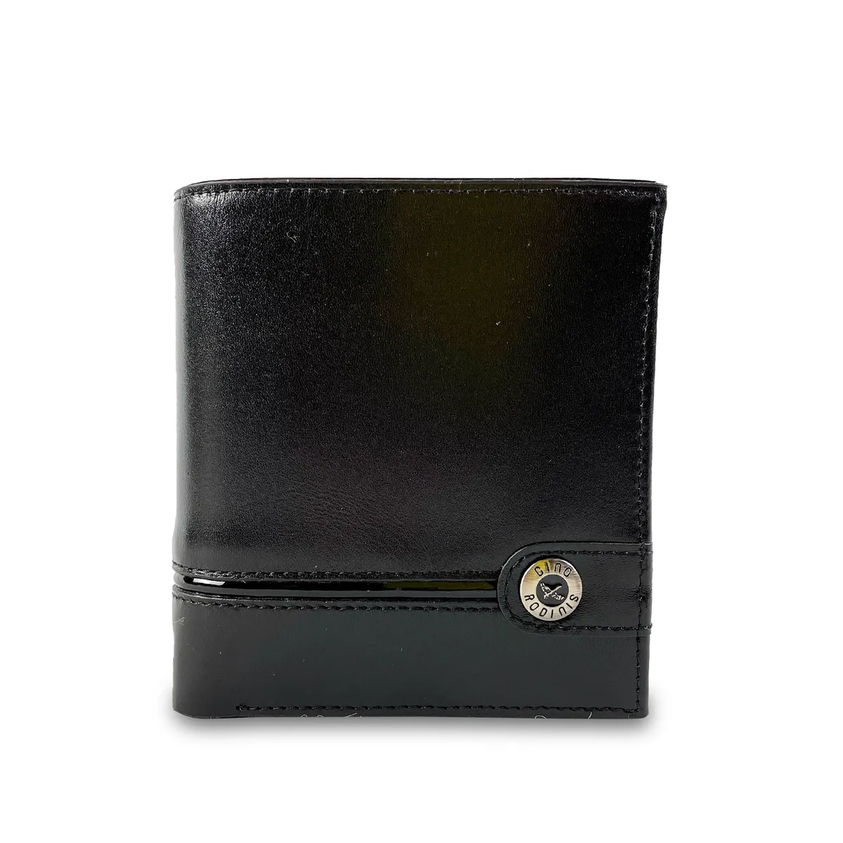 GINO RODINIS - Billetera de Cuero para Hombre Dark 167 Negro Gino Rodinis