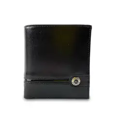 GINO RODINIS - Billetera de Cuero para Hombre Dark 167 Negro