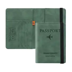 GENERICO - Porta Pasaporte Mujer Documento De Viaje Travel Wallet rfid