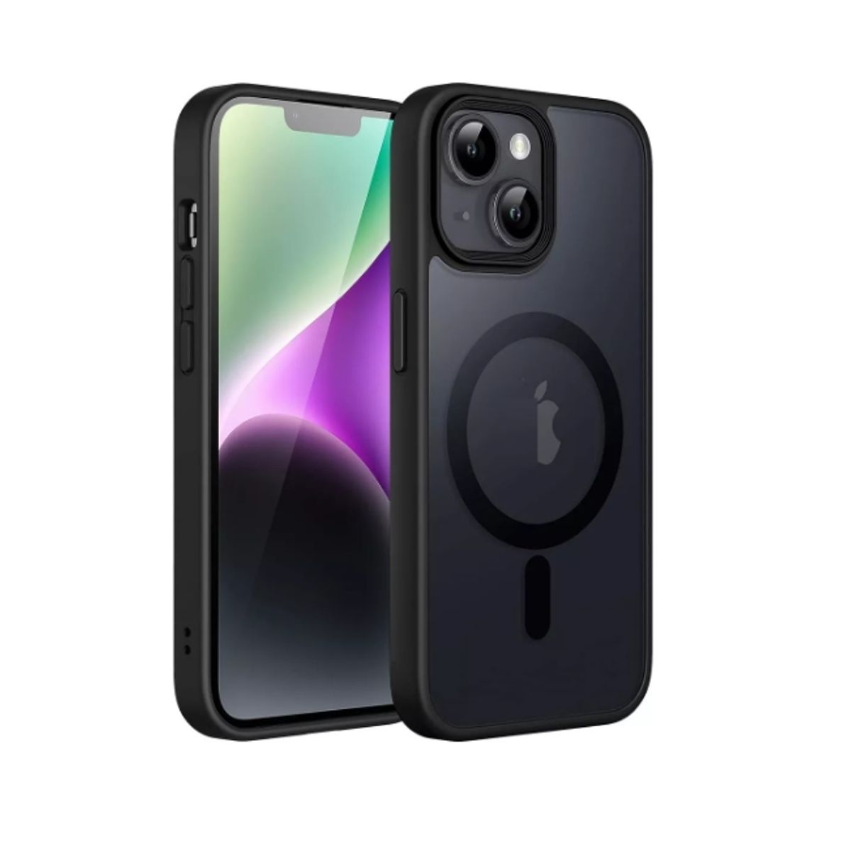 GENERICO - Carcasa Mate Para iPhone varios Funda Magnética Traslucida