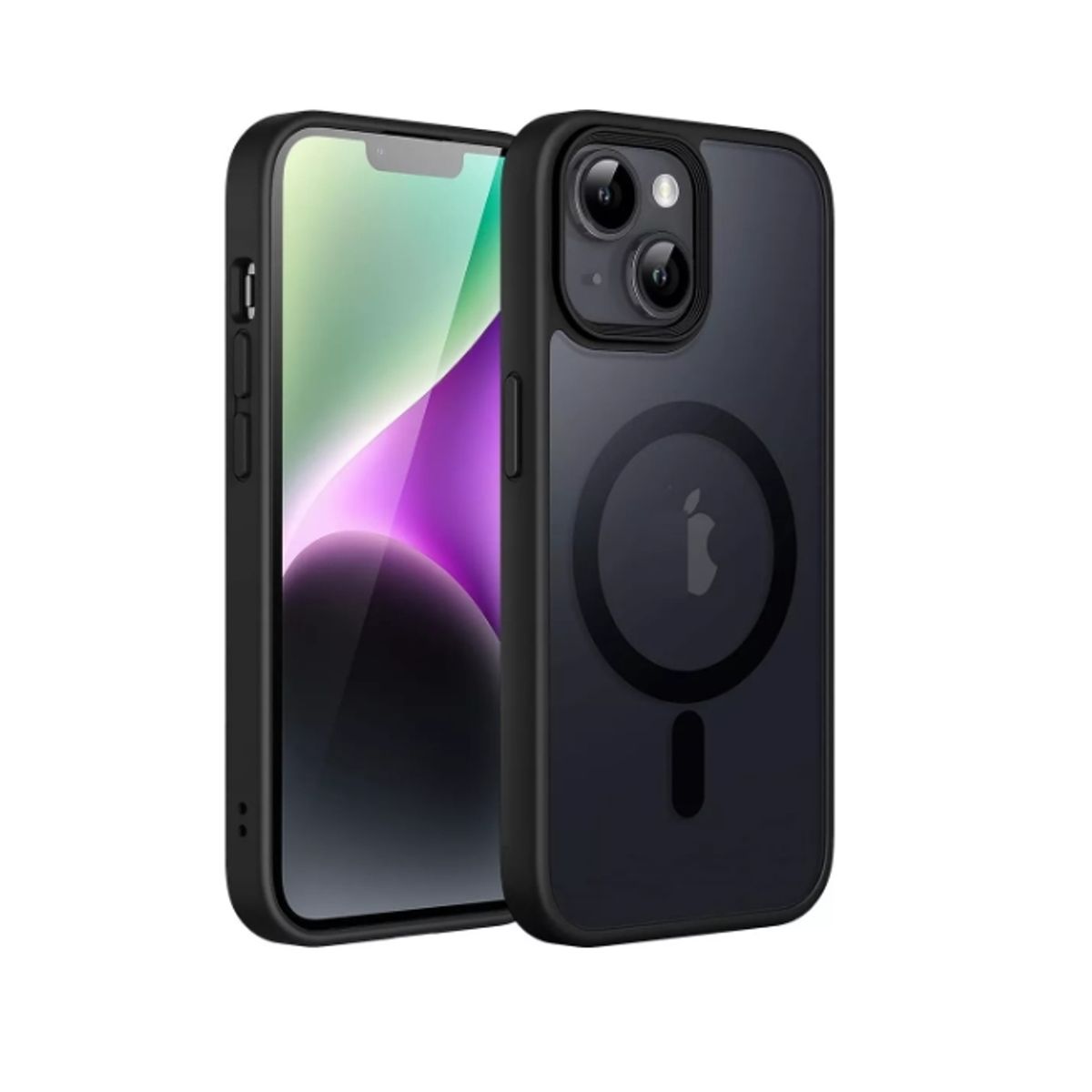 GENERICO - Carcasa Mate Para iPhone varios Funda Magnética Traslucida