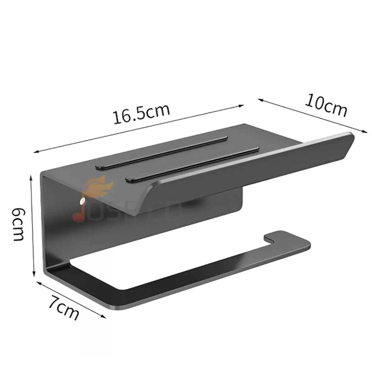 GENERICO - Porta Rollo Papel Higiénico Confort Soporte Celular Premium
