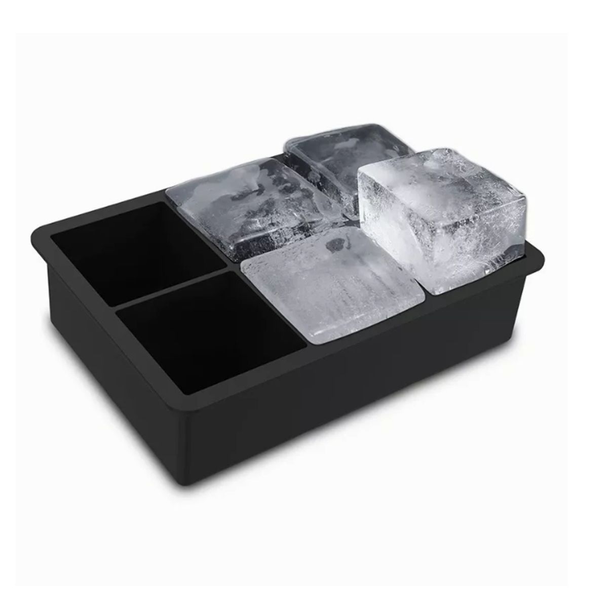 GENERICO - Molde De Silicona Para 6 Cubos De Hielo Redondo Y Cuadrado