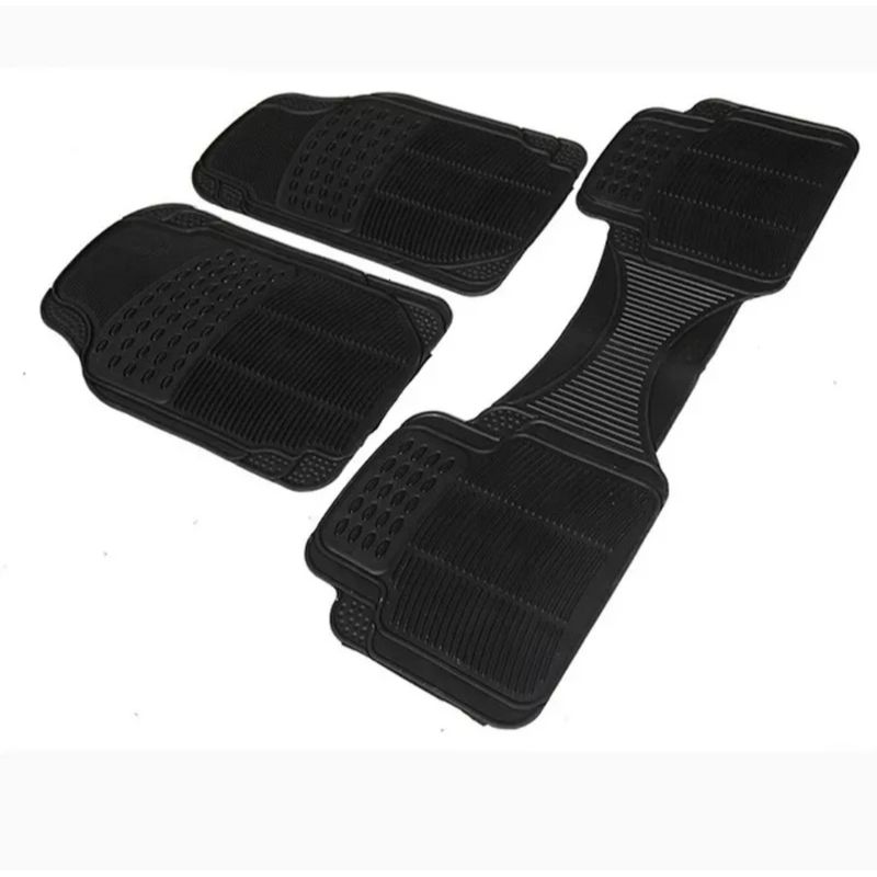 GENERICO - Alfombra Piso De Goma Auto Universal 3 Piezas Camello