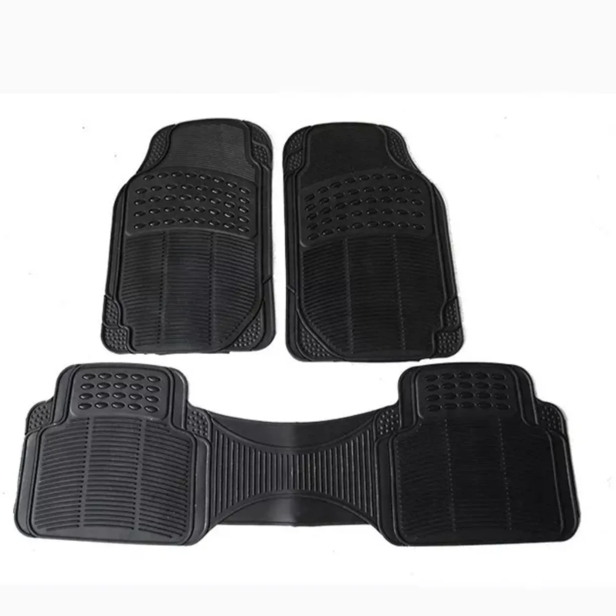 GENERICO - Alfombra Piso De Goma Auto Universal 3 Piezas Camello