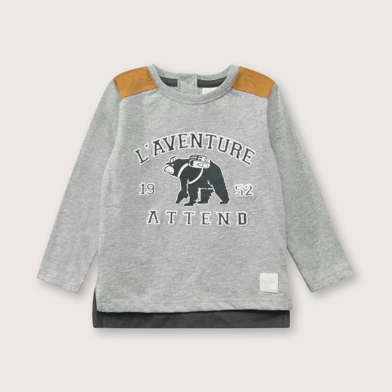 OPALINE - Polera Niño Gris 38956 Opaline