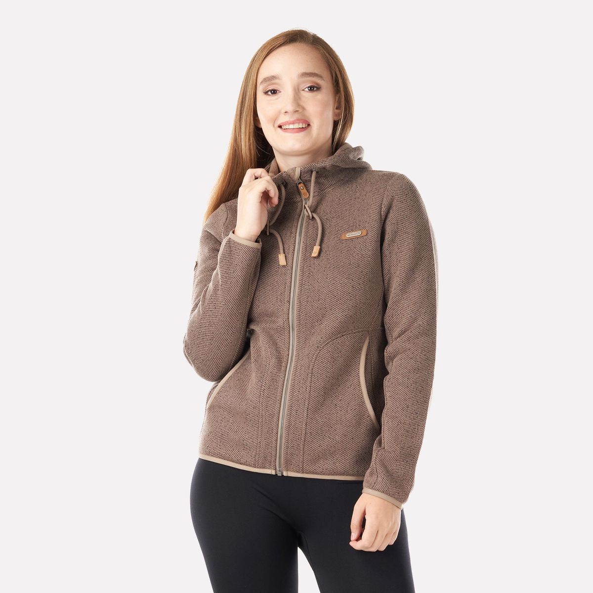 LIPPI - Chaqueta Mujer Alamo Blend-Pro Hoody Jacket Taupe Lippi