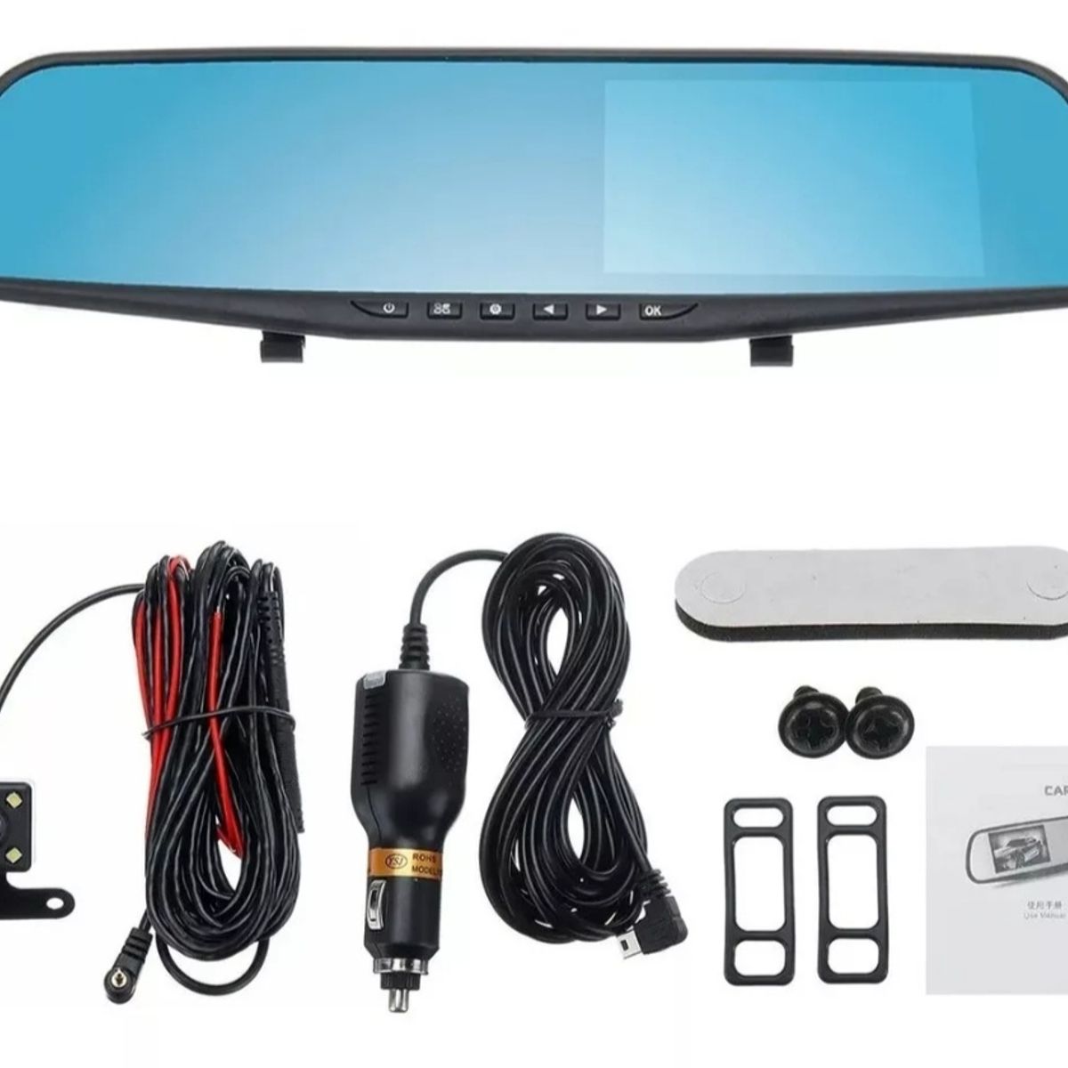 GENERICO - Espejo Retrovisor Camara Frontal Y Camara De Retroceso