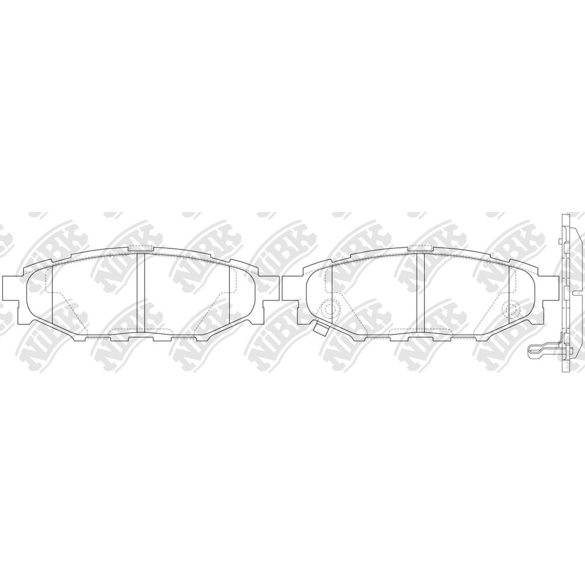 GENERICO - Pastillas De Frenos Traseras Subaru Forester 2.0 2008 - 2019