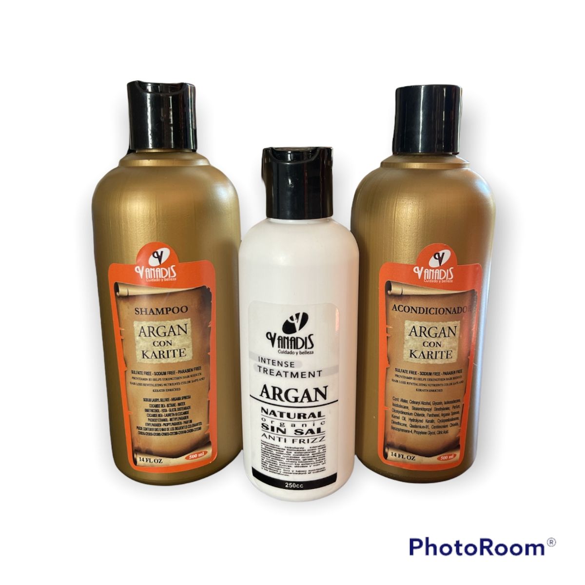 VANADIS - TRATAMIENTO CAPILAR PROFESIONAL VANADIS DE ARGAN KARITE 500cc..-