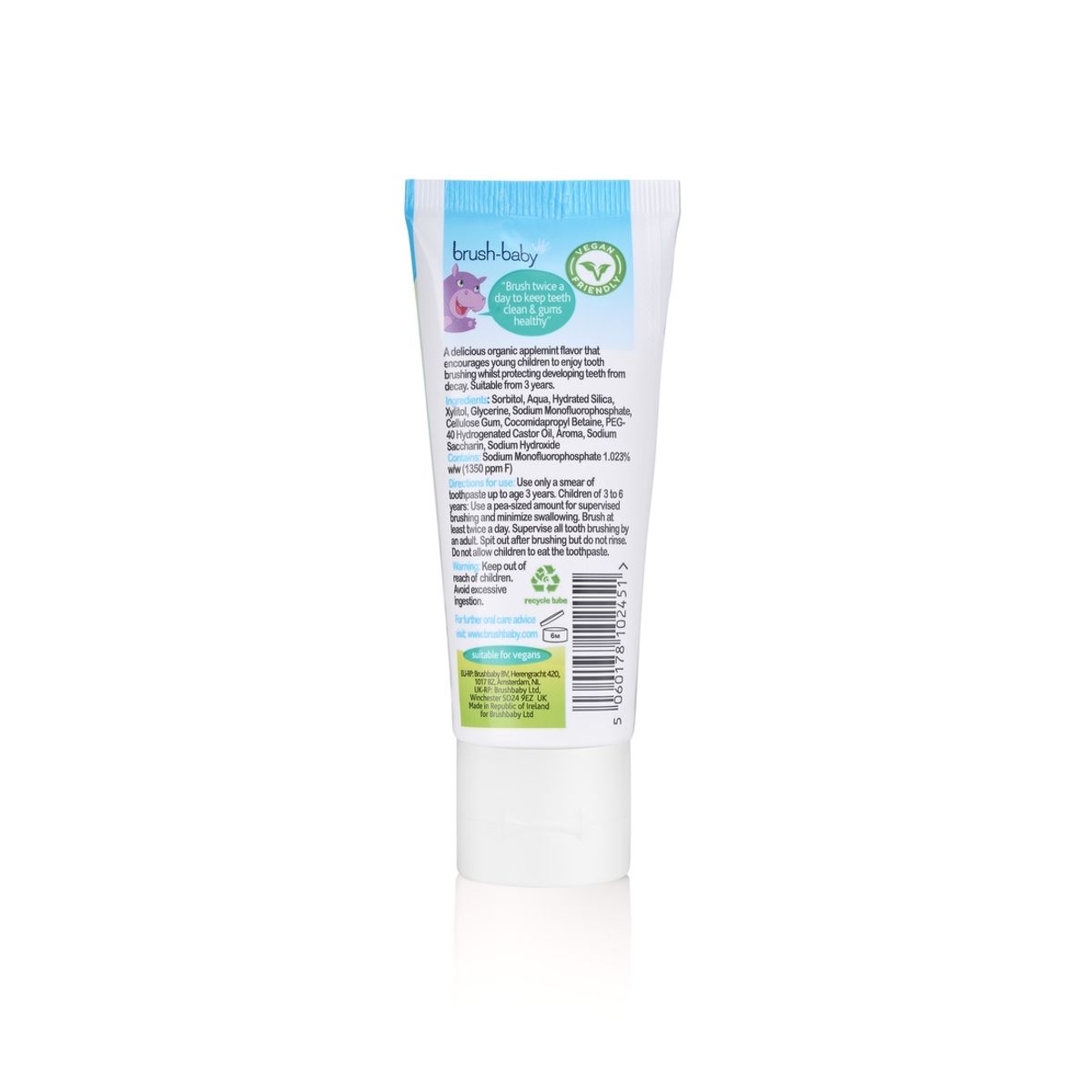 BRUSH BABY - Pasta de Dientes para Niños (50 ml) BRUSH BABY