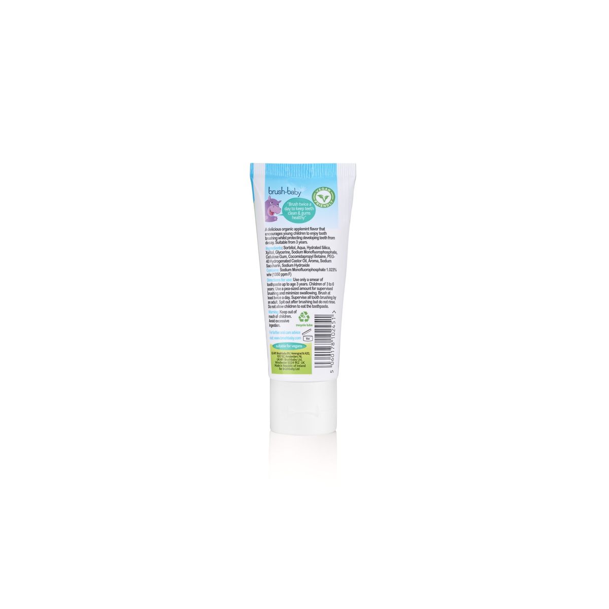 BRUSH BABY - Pasta de Dientes para Niños (50 ml) BRUSH BABY