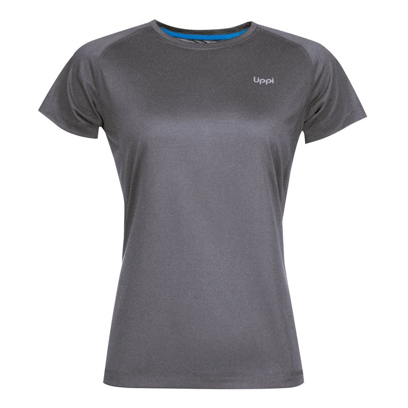 LIPPI - Polera Mujer Core Q-Dry T-Shirt Melange Grafito Lippi