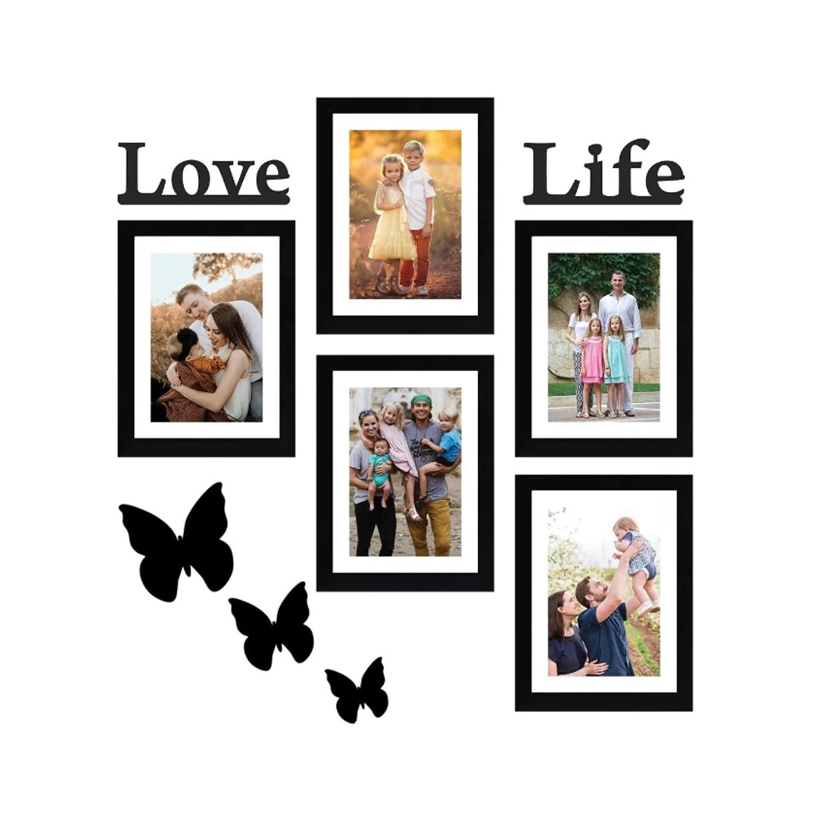 GENERICO - Pack 5 Marco Para Foto Portaretrato Tamaño Decoración Cuadro