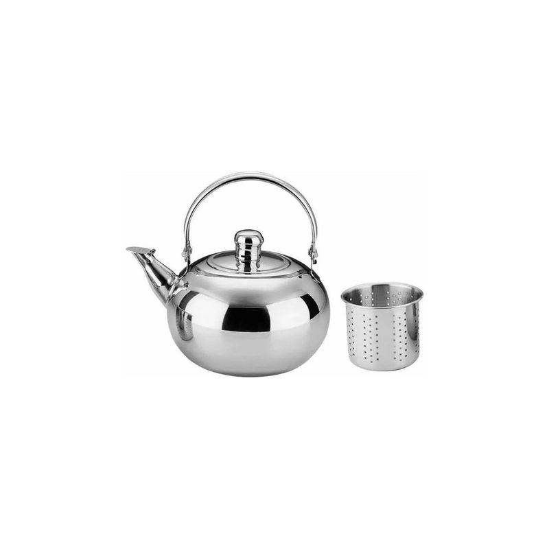 GENERICO - Tetera 900ml Acero Inoxidable Con Filtro Té
