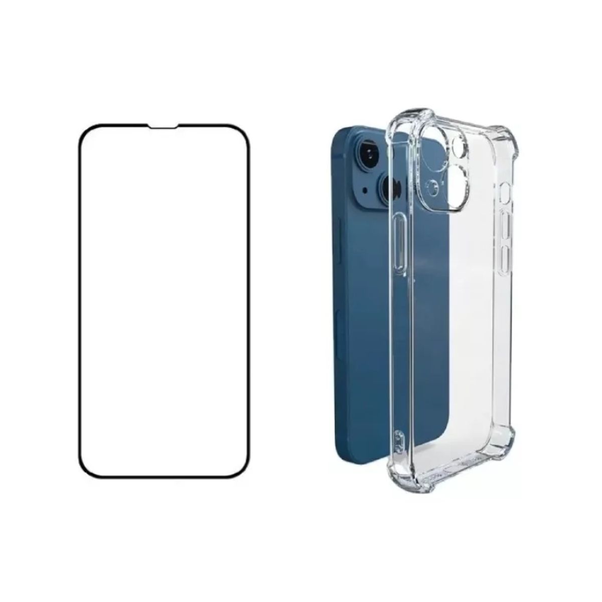 GENERICO - Carcasa Anti Golpes + Lamina Para iPhone todos Los Modelos