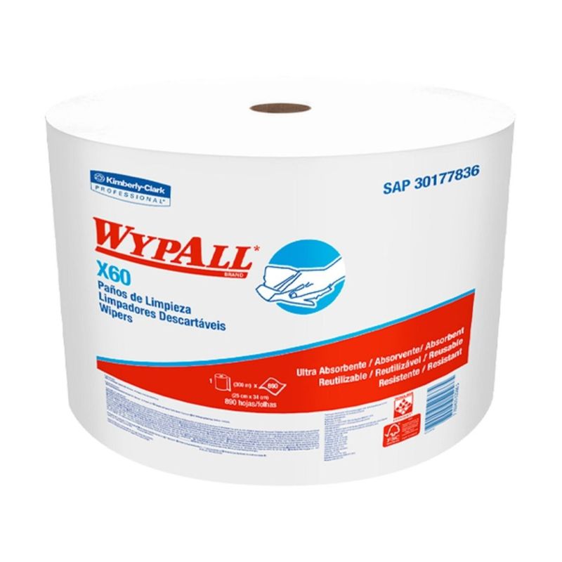 GENERICO - Paños X60 Wypall® Jumbo Roll Reutilizable - 890 Paños