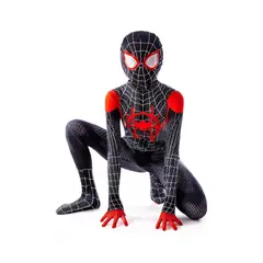 GENERICO - Disfraz hombre araña, niño miles morales talla 3