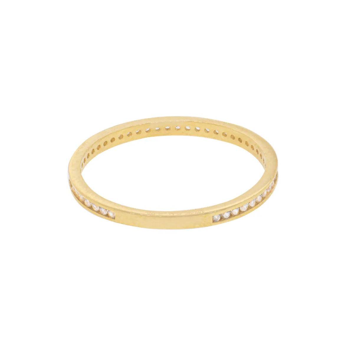 JB JOYAS BARON - Anillo Compromiso de Oro 18Kt Sin Fin Circonitas