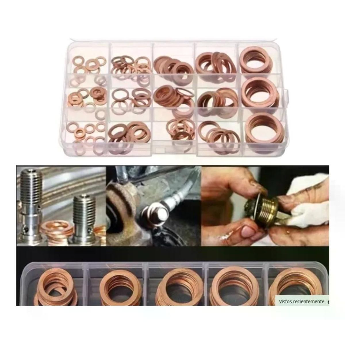 GENERICO - Golillas 150 Cobre Juntas Diferentes Tamaños Automóviles