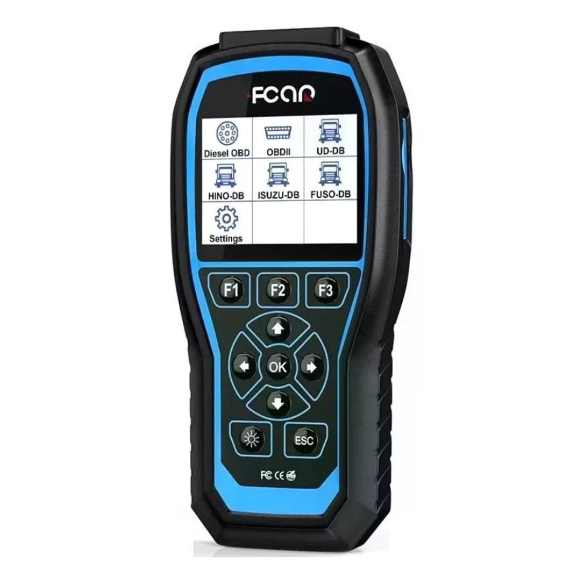 GENERICO - Escáner Camión Pesado Fcar F506 Pro Scanner 24v Y 12v Dpf