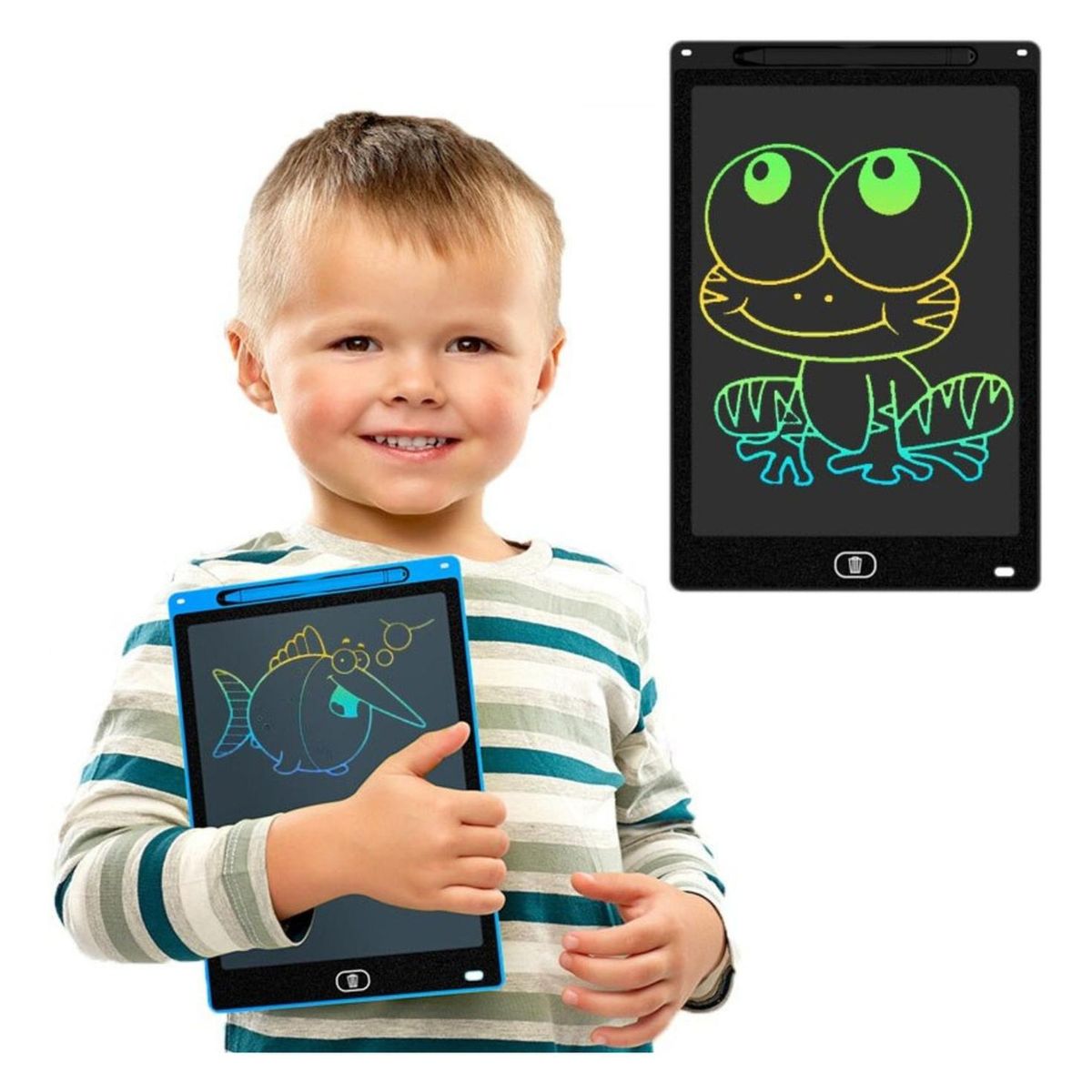 GENERICO - Pizarra Magica Tablet Tableta Dibujo - Celeste - Talla única