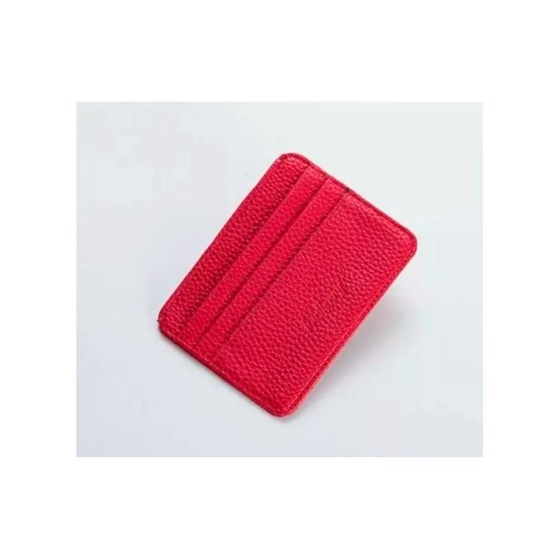 GENERICO - Tarjetero Billetera Minimalista Cuero Pu Hombre Dama Rfid