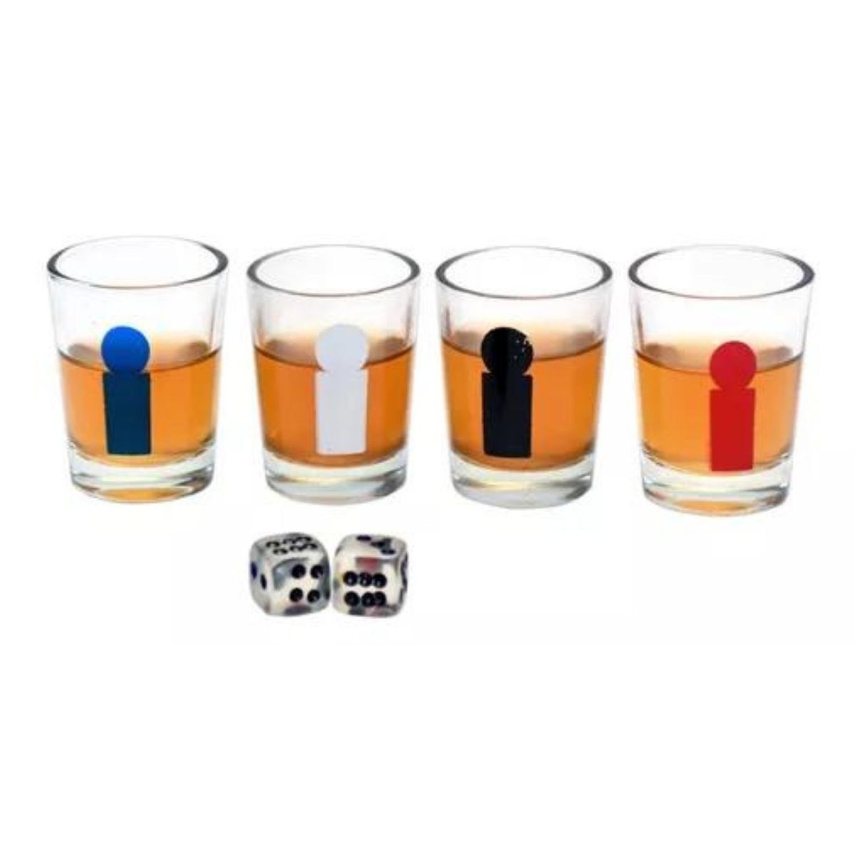 INVENCIBLE - JUEGO LUDO SHOT CRISTAL 16 SHOT 2 DADOS MZ91