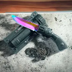 INVENCIBLE - MINI CUCHILLO PISTOL TORNASOL AK98