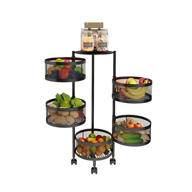 CRUSEC - Carrito Organizador Multiusos 5 Niveles 360º Para Cocina