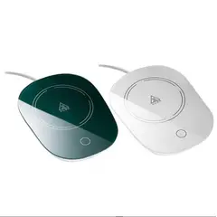 GENERICO - Calentador Calienta Tazas Cafe Te Portavasos USB Verde Blanco