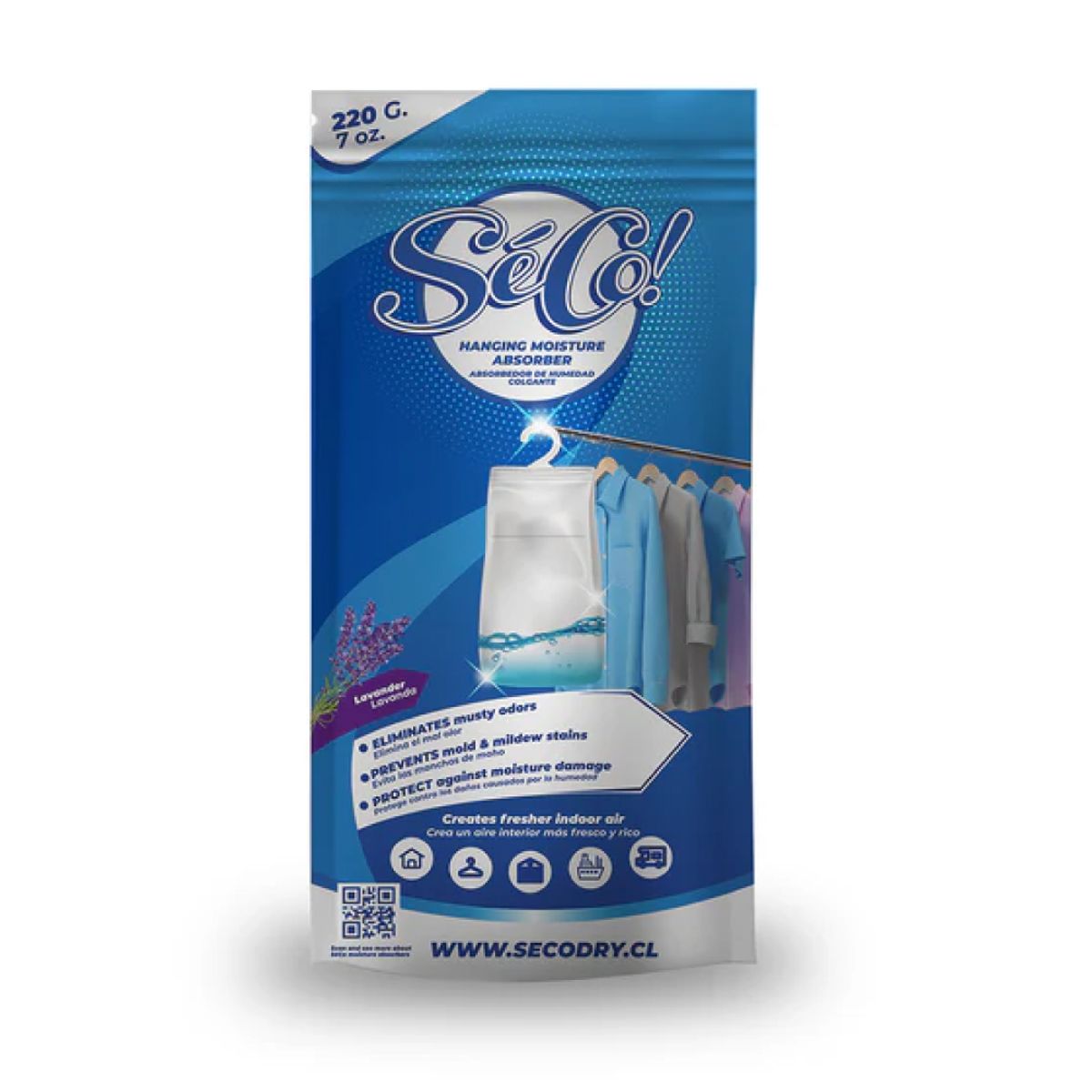 GENERICO - SéCo! Absorbente Humedad Colgante 220 gr