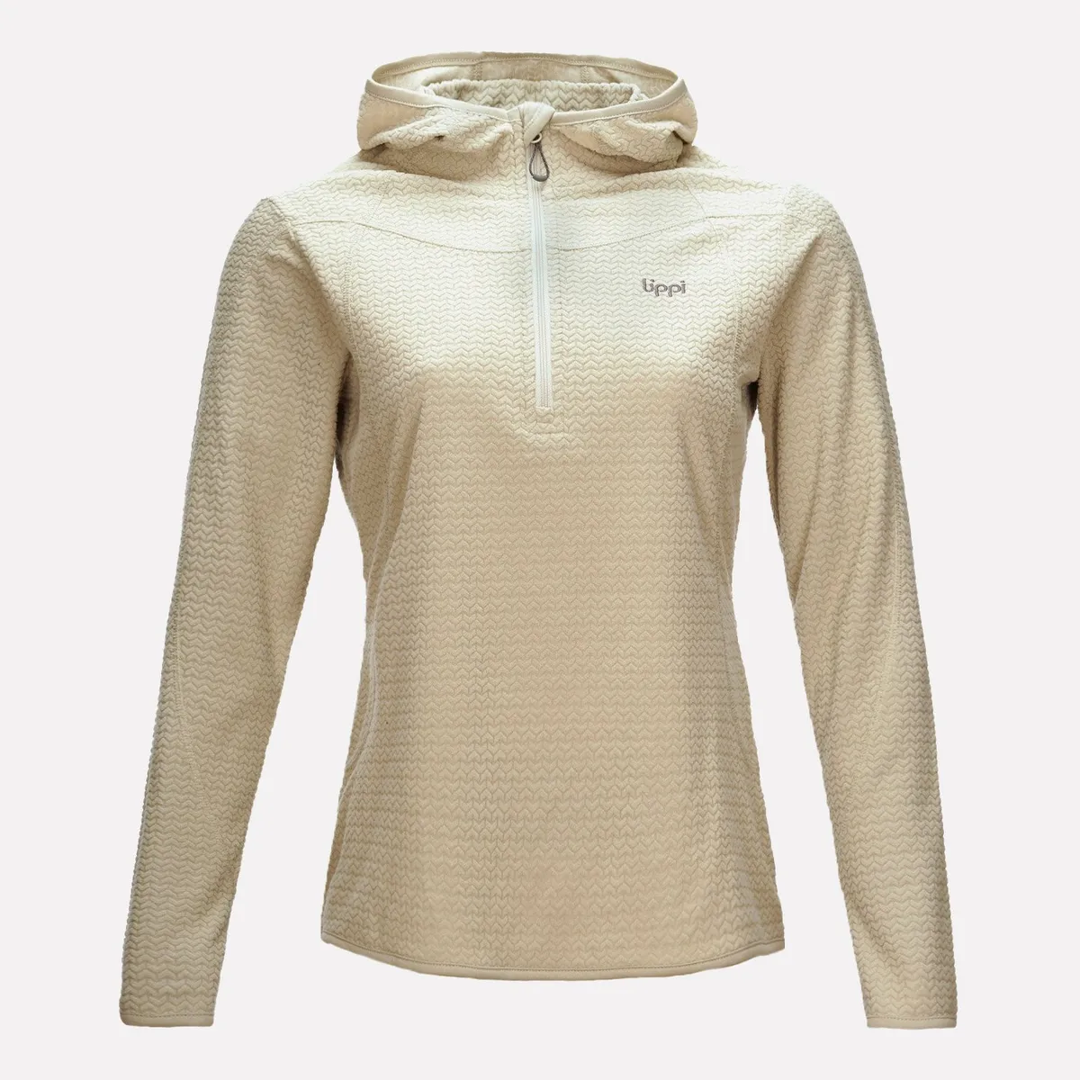 LIPPI - Poleron Mujer Jacaranda Nano-F 14 Zip Hoody Crudo Lippi