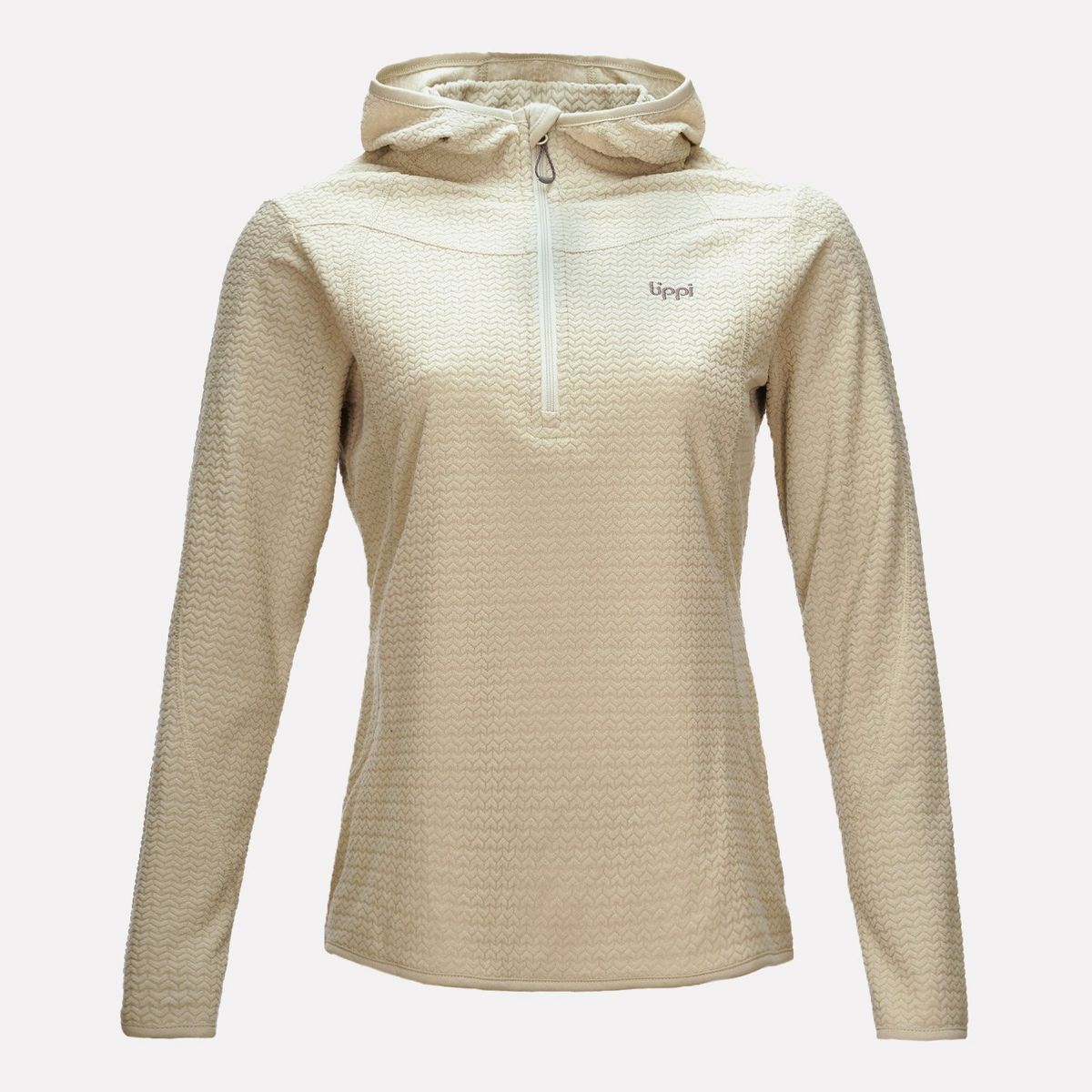 LIPPI - Poleron Mujer Jacaranda Nano-F 14 Zip Hoody Crudo Lippi