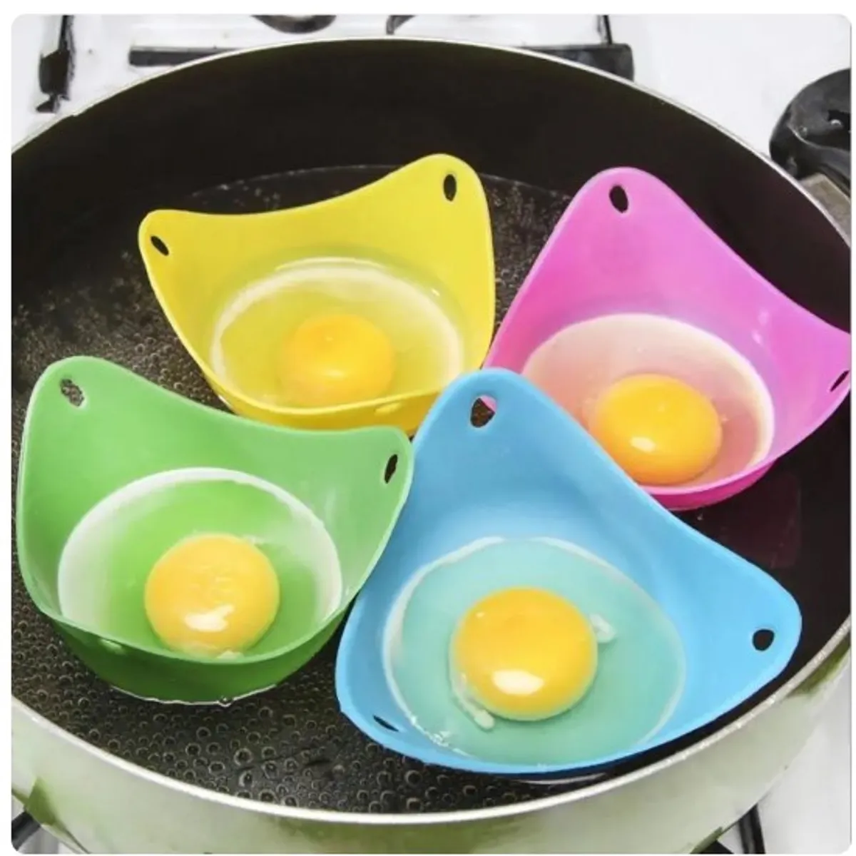 GENERICO - Molde De Silicona Huevo Escalfado Pochado