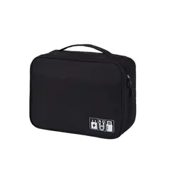 GENERICO - Estuche Organizador Cables Ordenador Bolso Organizador Viaje negro