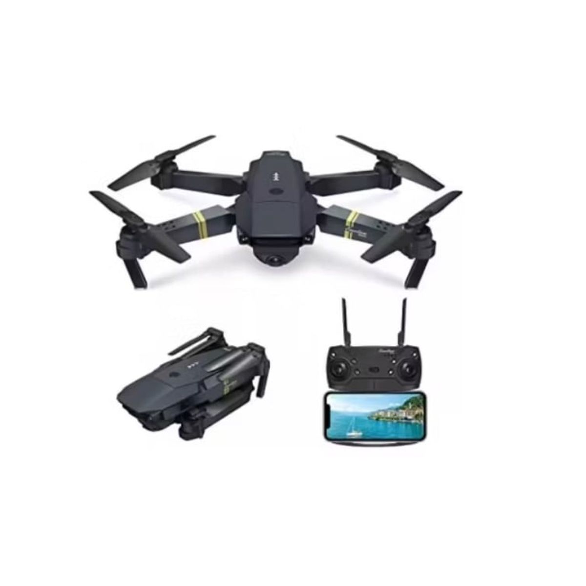 GENERICO - Dron Cámara Dual Hd 4k FPV 998 Pro