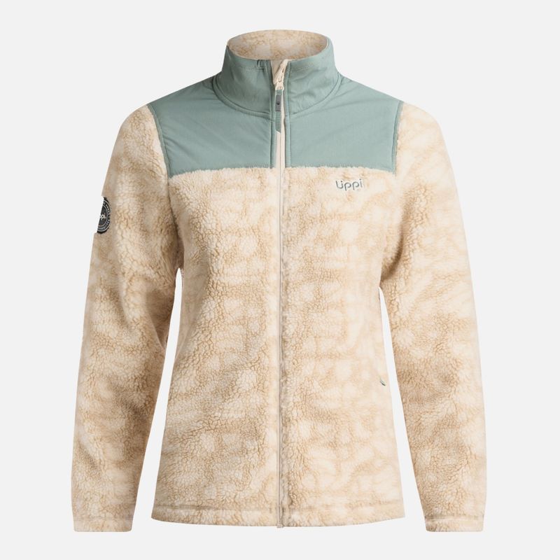 LIPPI - Chaqueta Mujer Glaciar Sherpa Pro Jacket Print Crema Lippi